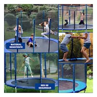 Trampolin Infantil 366X265CM con Resortes Protegidos para su Seguridad Y+Post It